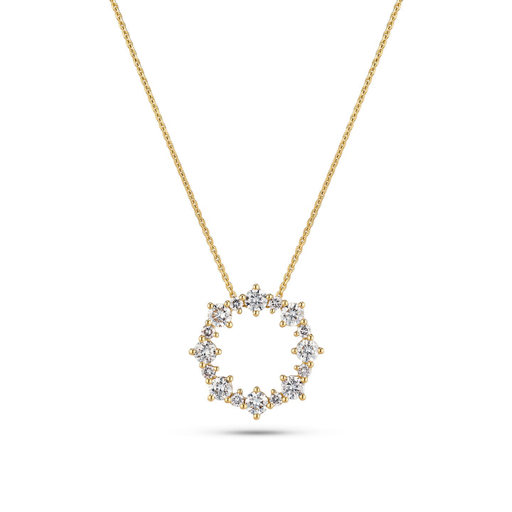 Brina 14K Gold Necklace w. Lab-Grown Diamonds