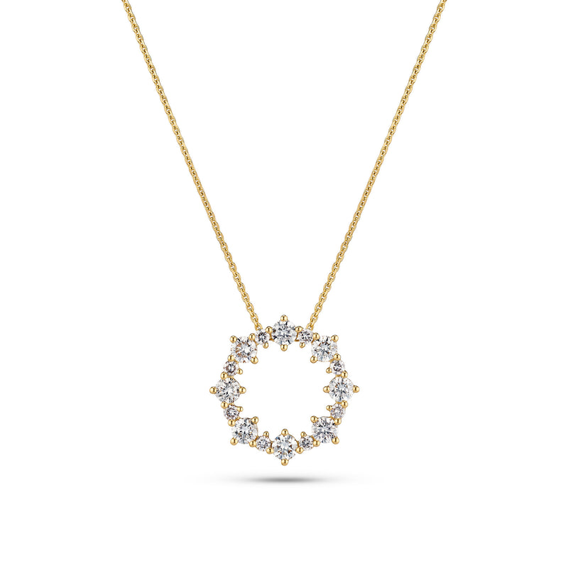 Brina 14K Gold Necklace w. Lab-Grown Diamonds