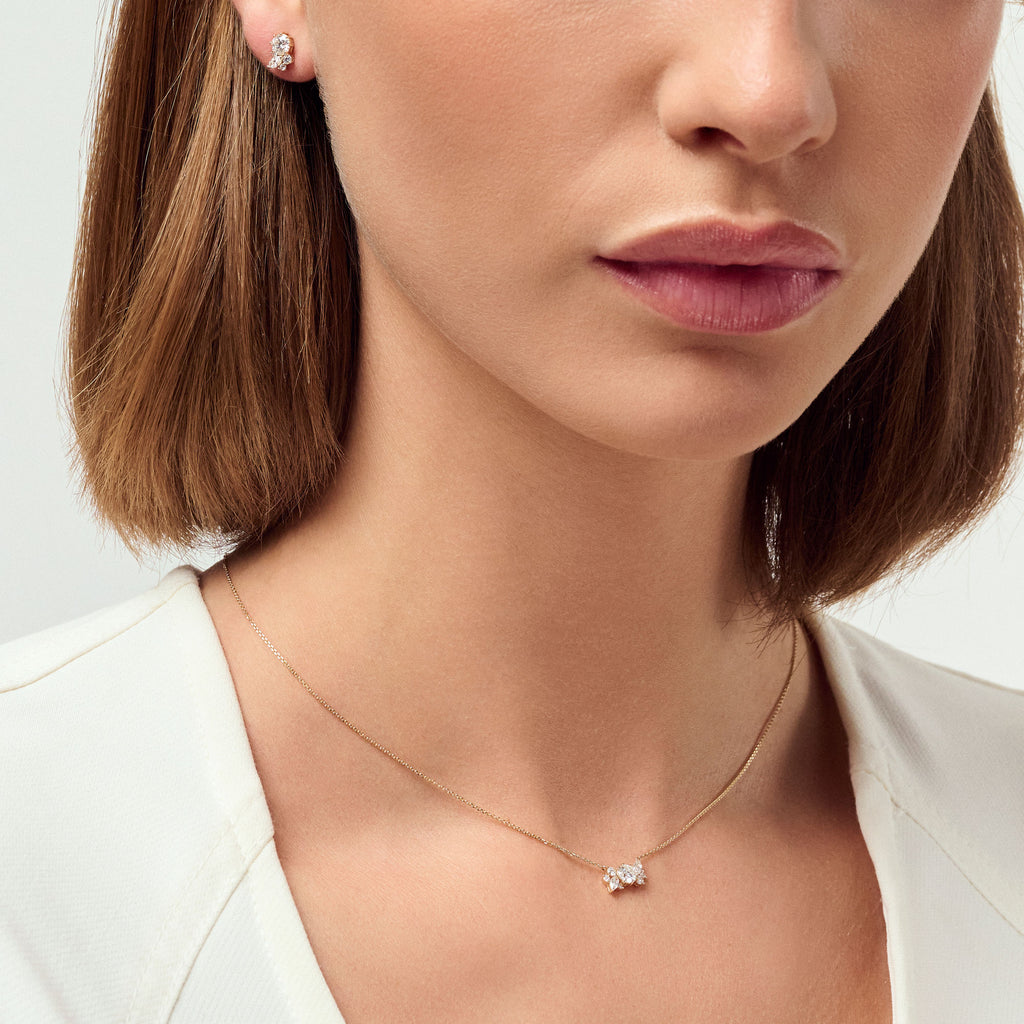 Lovere 14K Guld Halskæde m. Lab-Grown Diamanter