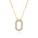 Capri Uno Gold Plated Necklace w. Zirconia