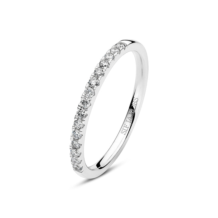 Alba 14K Whitegold Ring w. Lab-Grown Diamonds