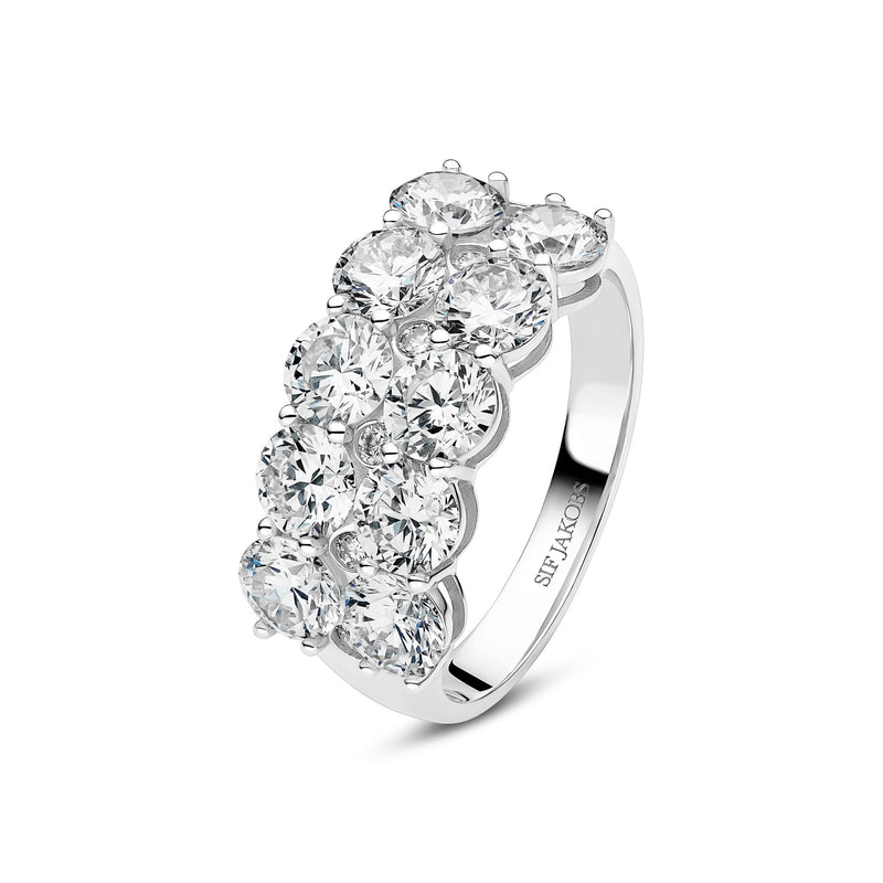 Ariccia 14K Whitegold Ring w. Lab-Grown Diamonds