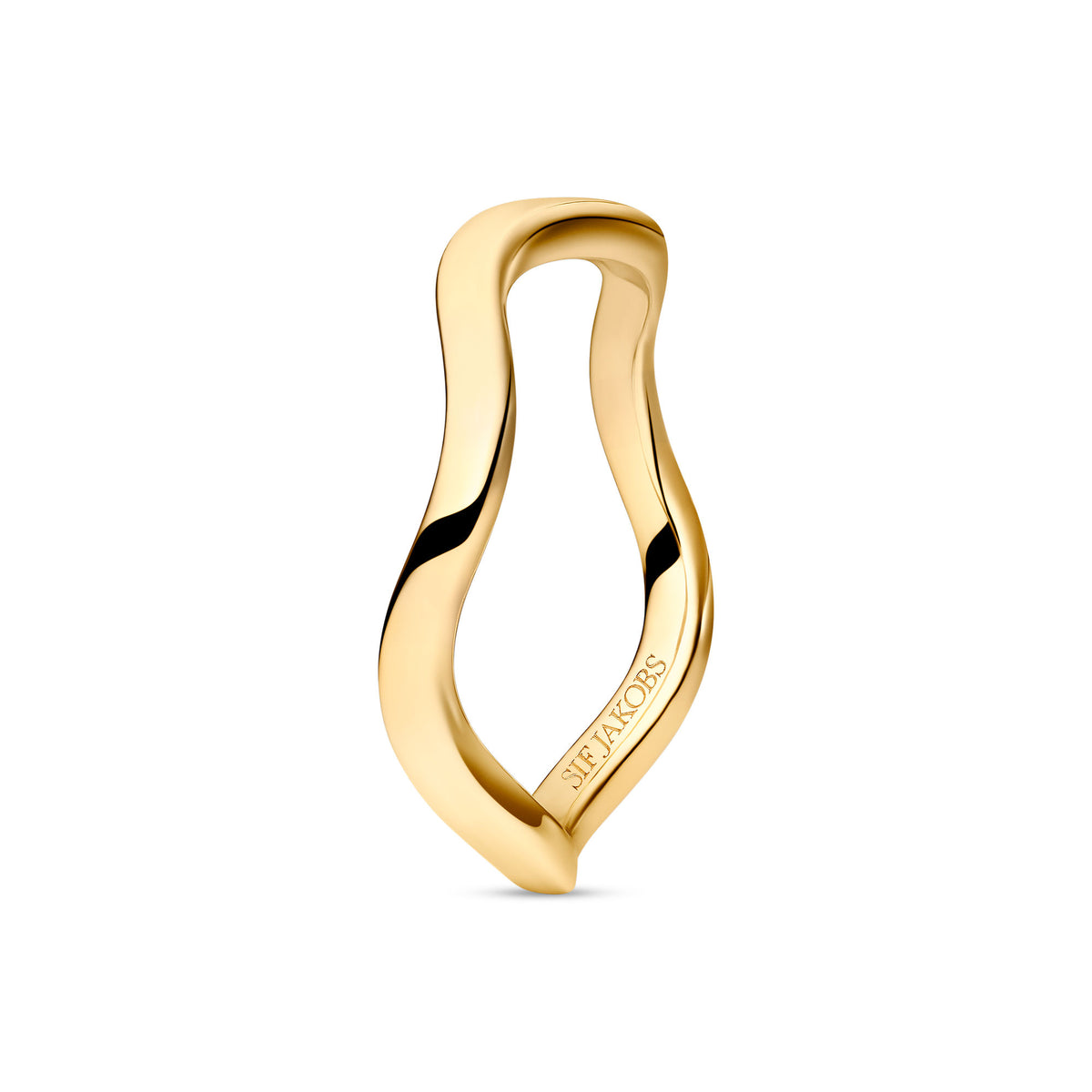 Ellera Waves Pianura Gold Plated Ring
