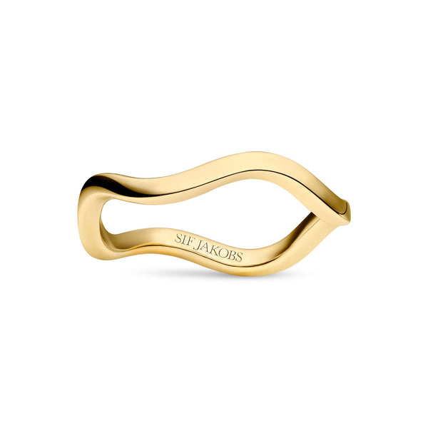 Ellera Waves Pianura Gold Plated Ring