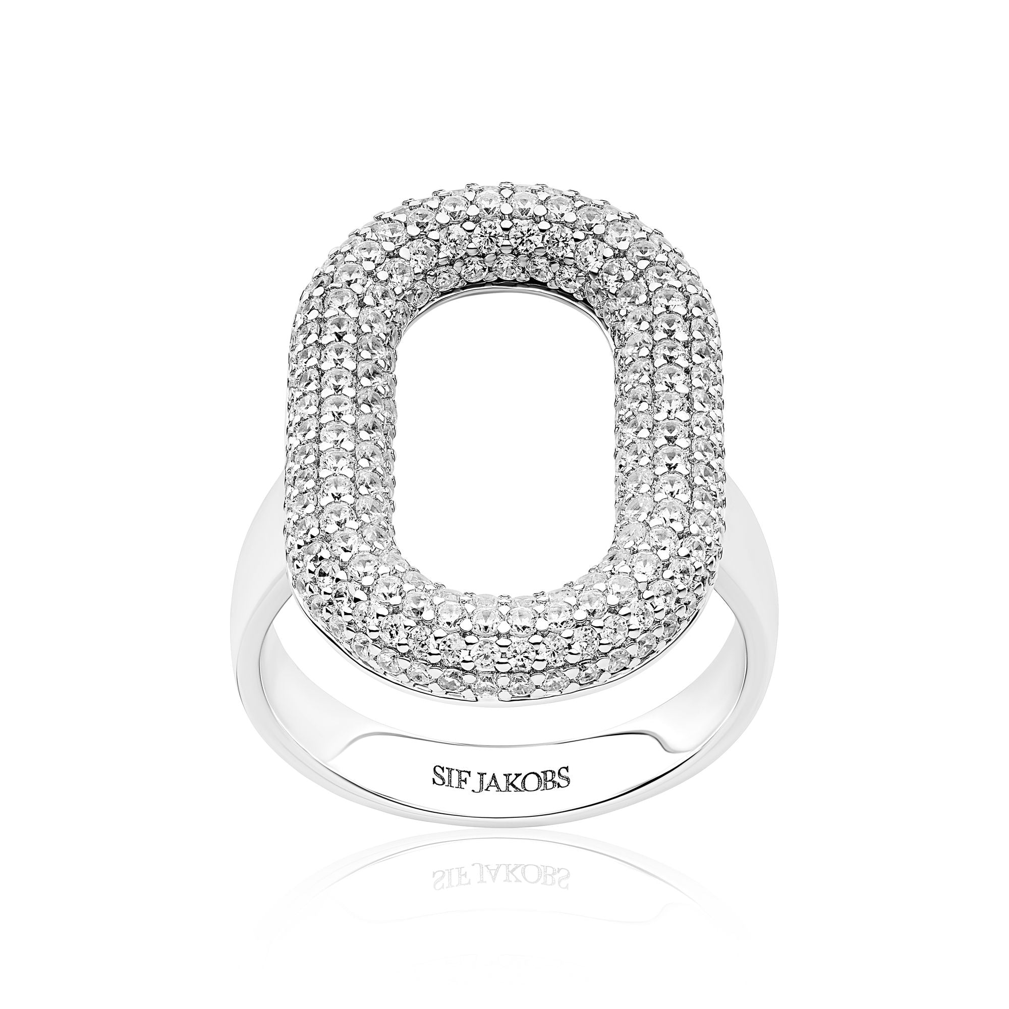 Capri Sølv Ring m. Zirkoner