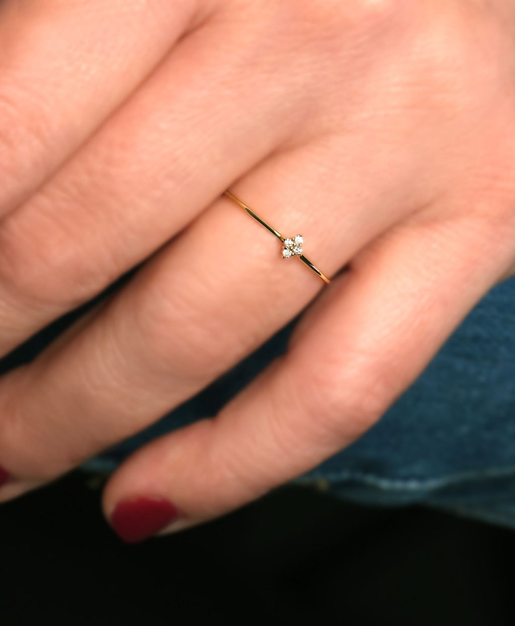 Nova 14K Guld Ring m. Lab-Grown Diamant 