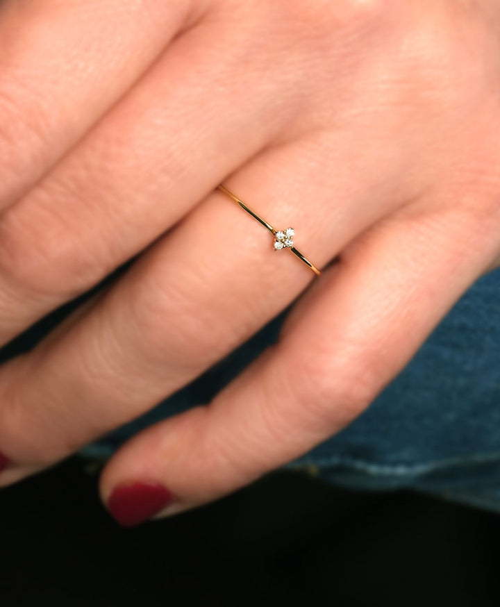 Nova 14K Gold Ring w. Lab-Grown Diamond