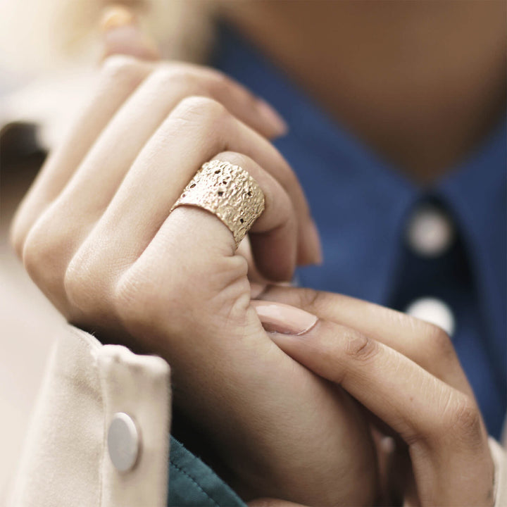 Cosmic Landscape 18K Gold Ring