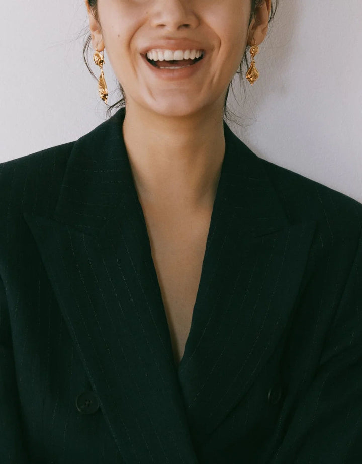 Fleur Small Gold Plated Earring