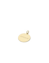 Charm Love Coin 18K Gold Pendant