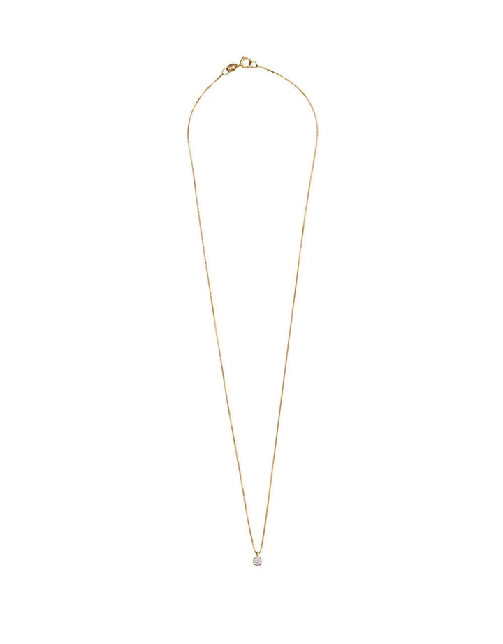 Luce 18K Gold Necklace w. Lab-Grown Diamond