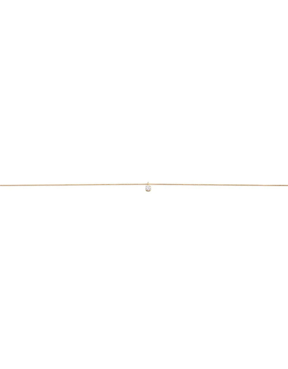 Luce 18K Gold Necklace w. Lab-Grown Diamond