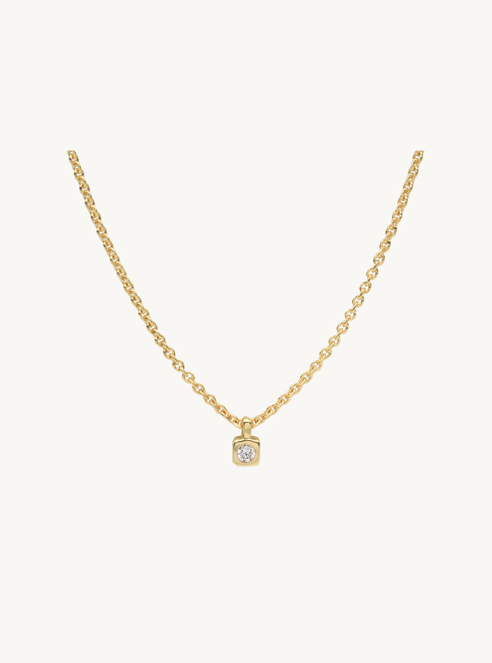 Petit No.1 Halskette aus 14K Gold mit Diamant
