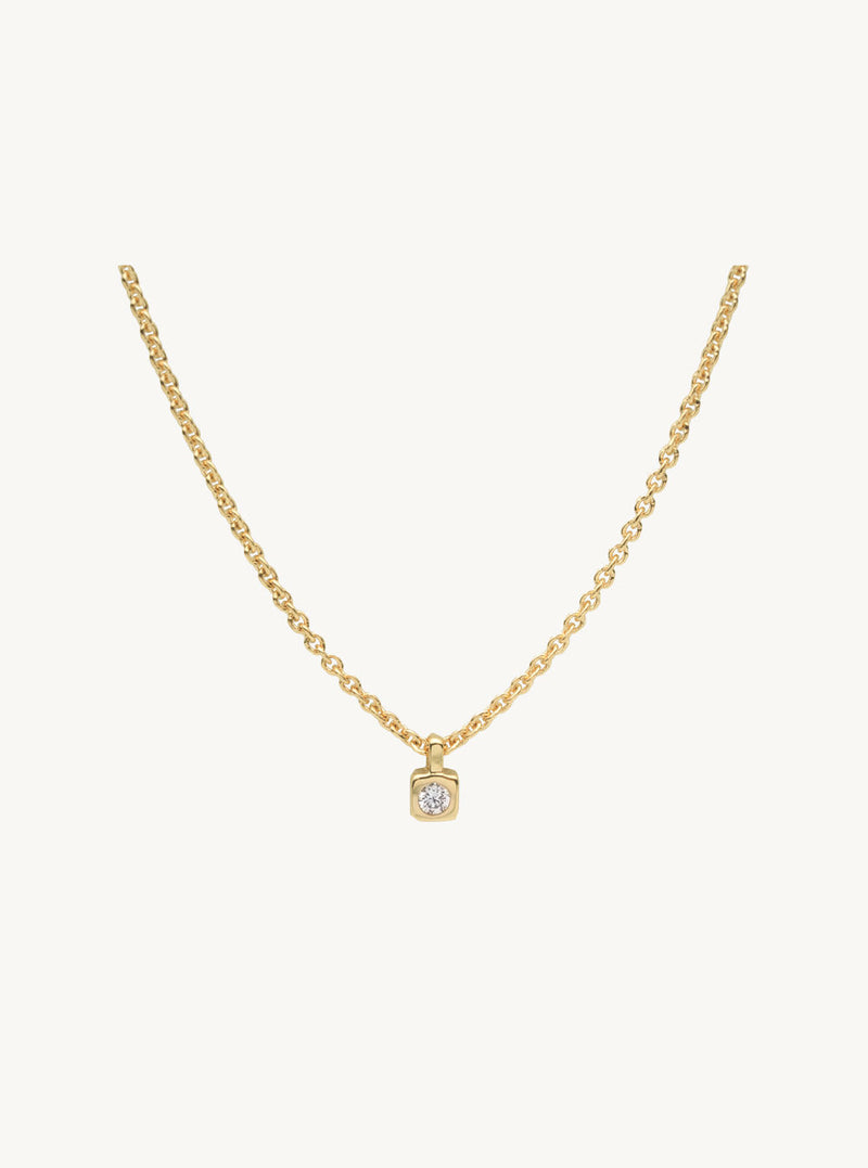 Petit no.1 14K Gold Necklace w. Diamond