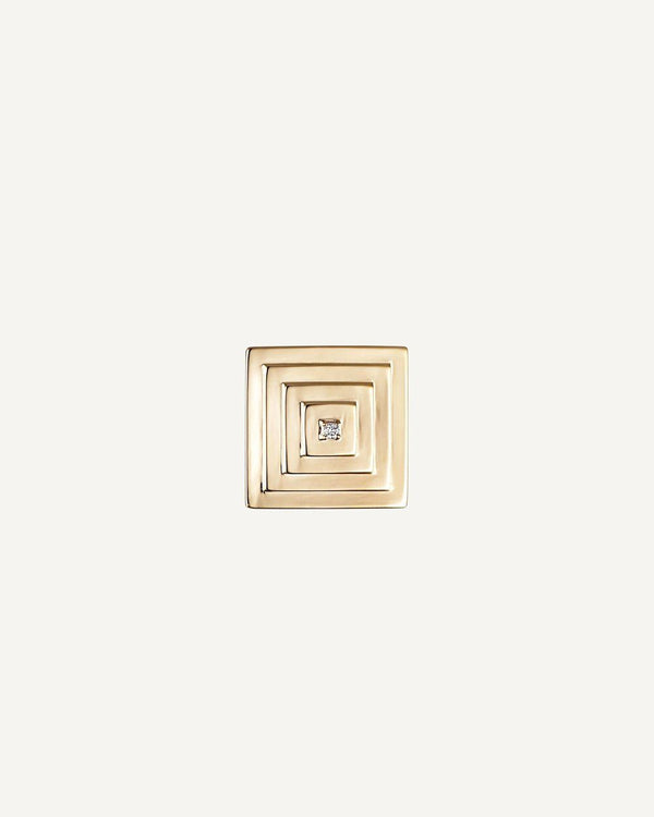 Louvre Ohrstecker aus 10K Gold mit Diamant