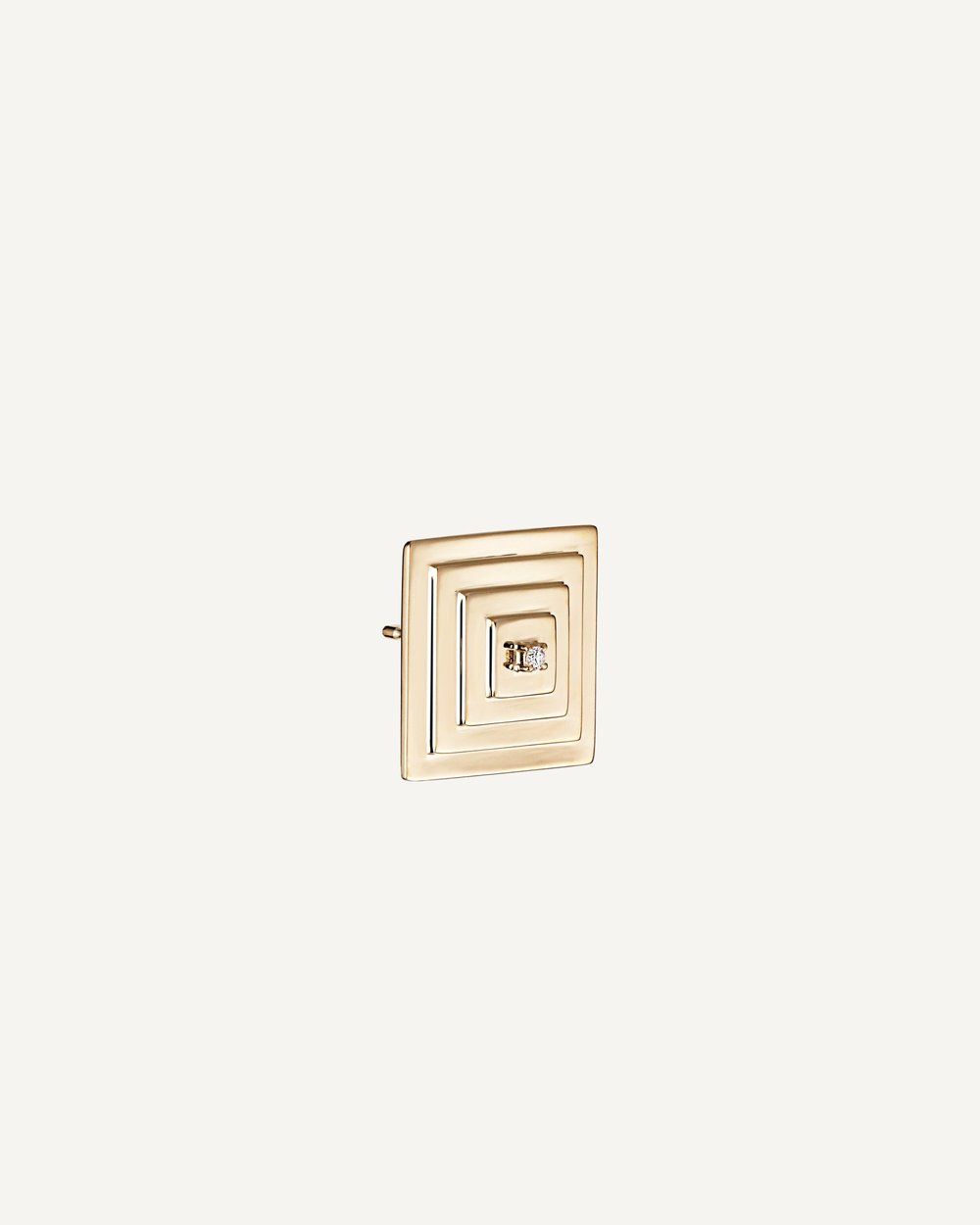 Louvre Ohrstecker aus 10K Gold mit Diamant
