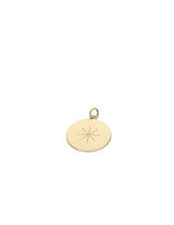 Charm Sun Coin 18K Gold Pendant