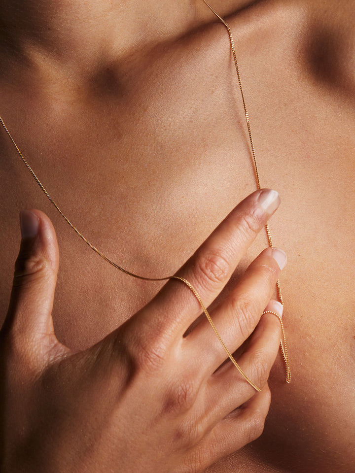 Superflat 18k Gold Halskette