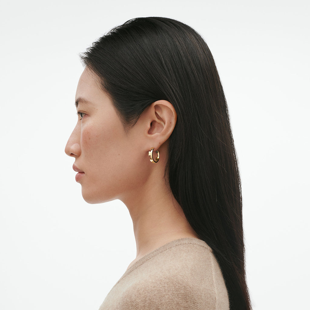 Fusion Large 18K Gold Hoops