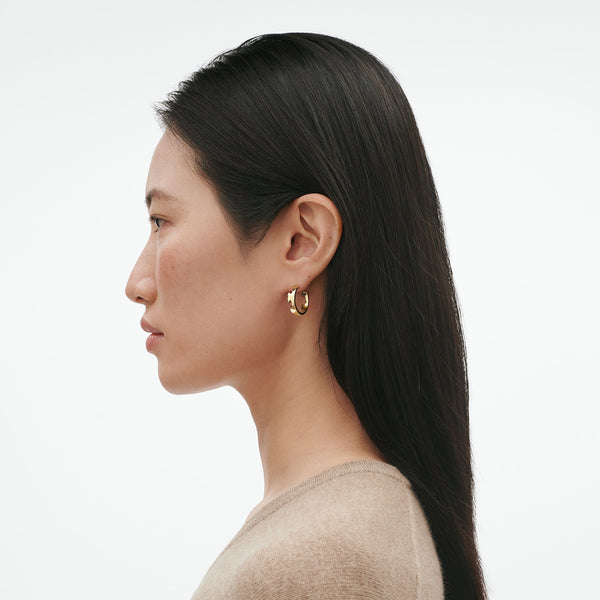 Fusion Small 18K Whitegold Hoops