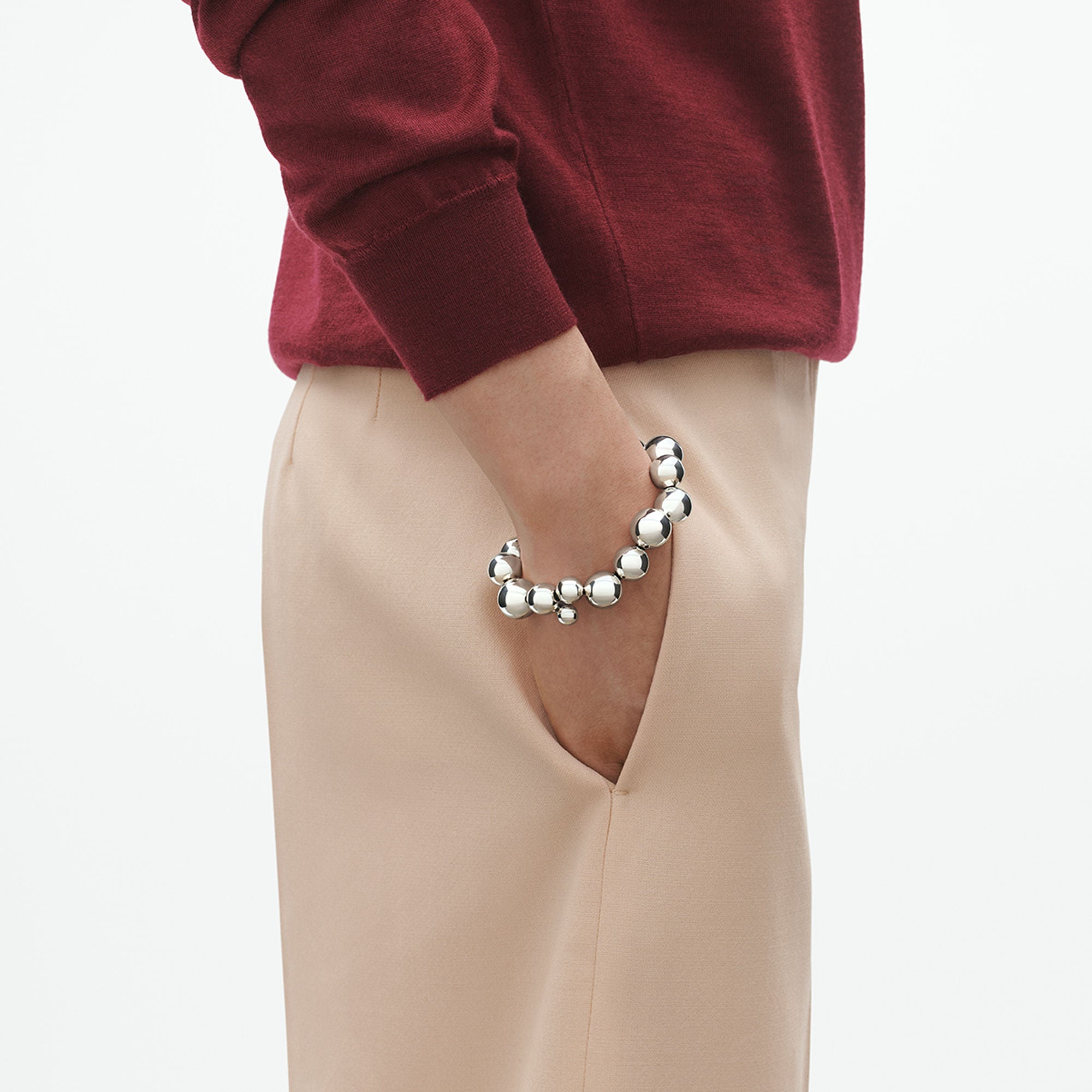 Moonlight Grape Silver Bracelet
