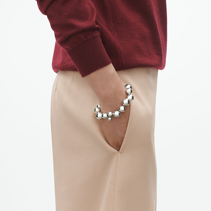 Moonlight Grape Silver Bracelet