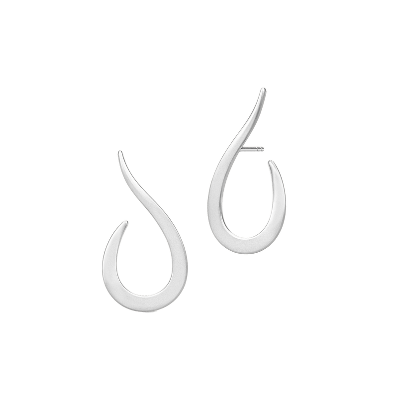 Classic Swan Silver Earstuds