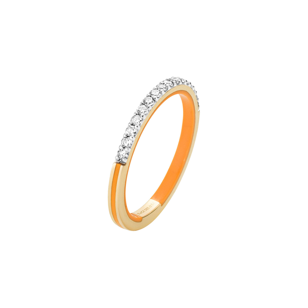 Sunset Boulevard Orange 14K Guld Ring m. Lab-Grown Diamanter
