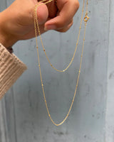 Saturn chain 18K Gold Necklace