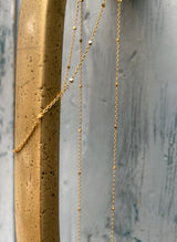 Saturn chain 18K Gold Necklace