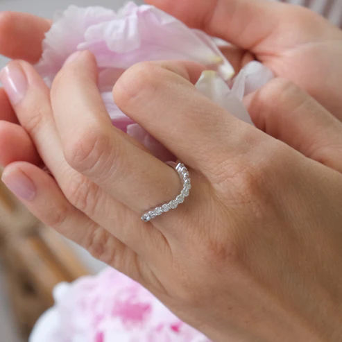 Lille Noor 14k Guld Ring m. Diamanter