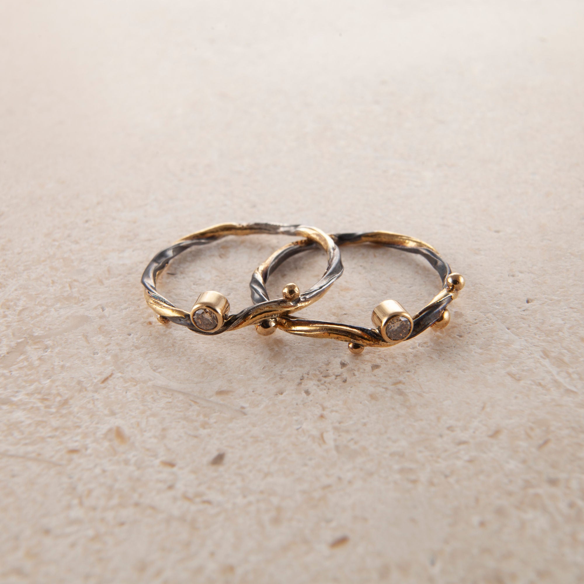 seafiresilverring 0.06ct.champagne nicolekidman
