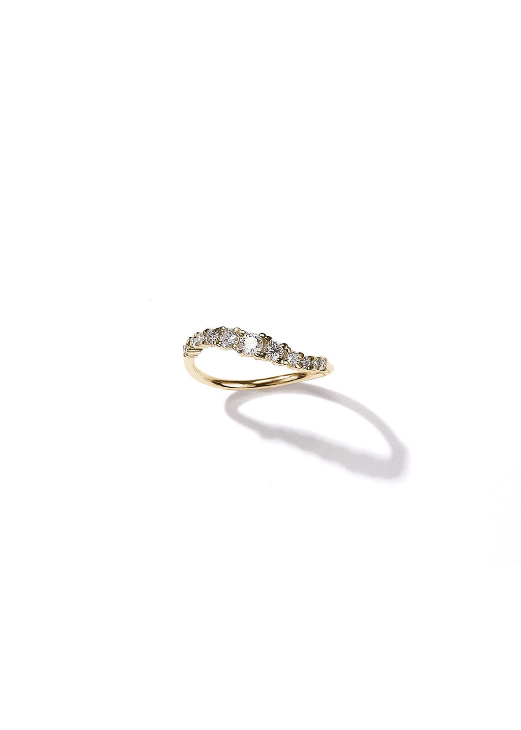 Elysia Serenade 14k Gold Ring w. Diamonds