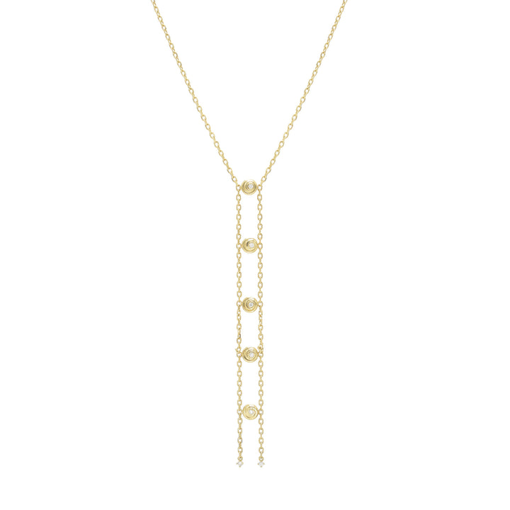 Shelby 14K Gold Necklace w. Diamonds