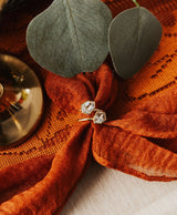 Shield 14K Gold Ring w. Topaz