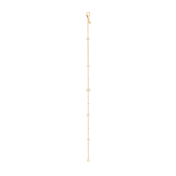 Shooting Stars 18K Gold Bracelet w. Diamonds