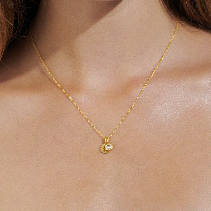Signature Small Gold Plated Pendant