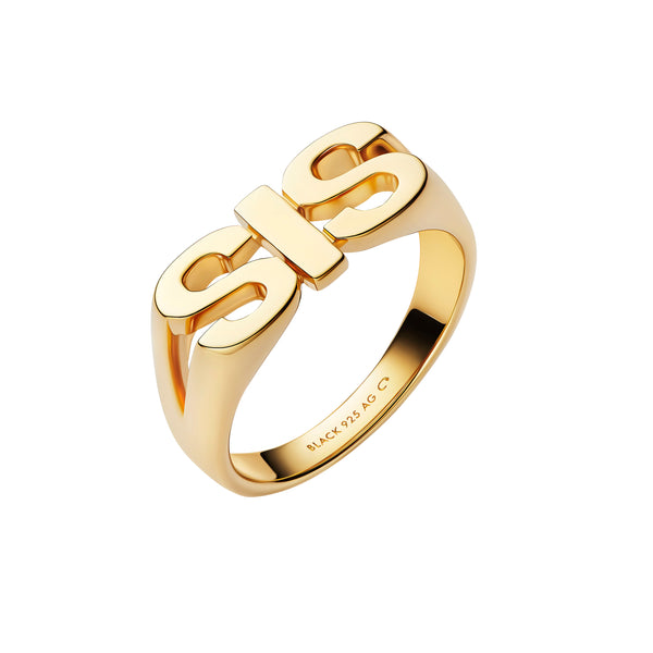 Sis Gold Plated Ring