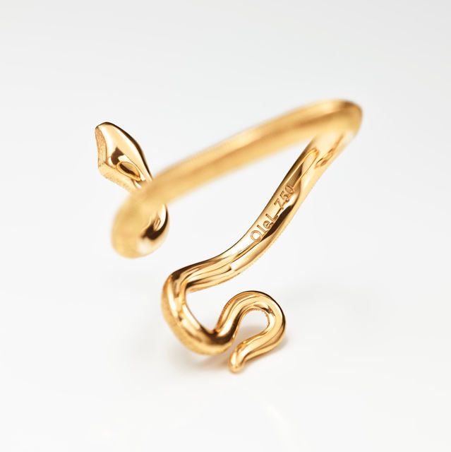 Snakes Mini 18K Gold Ring