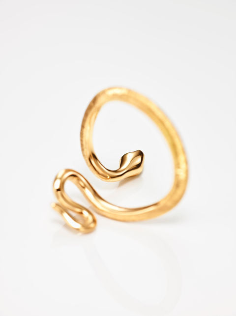 Snakes Mini 18K Gold Ring