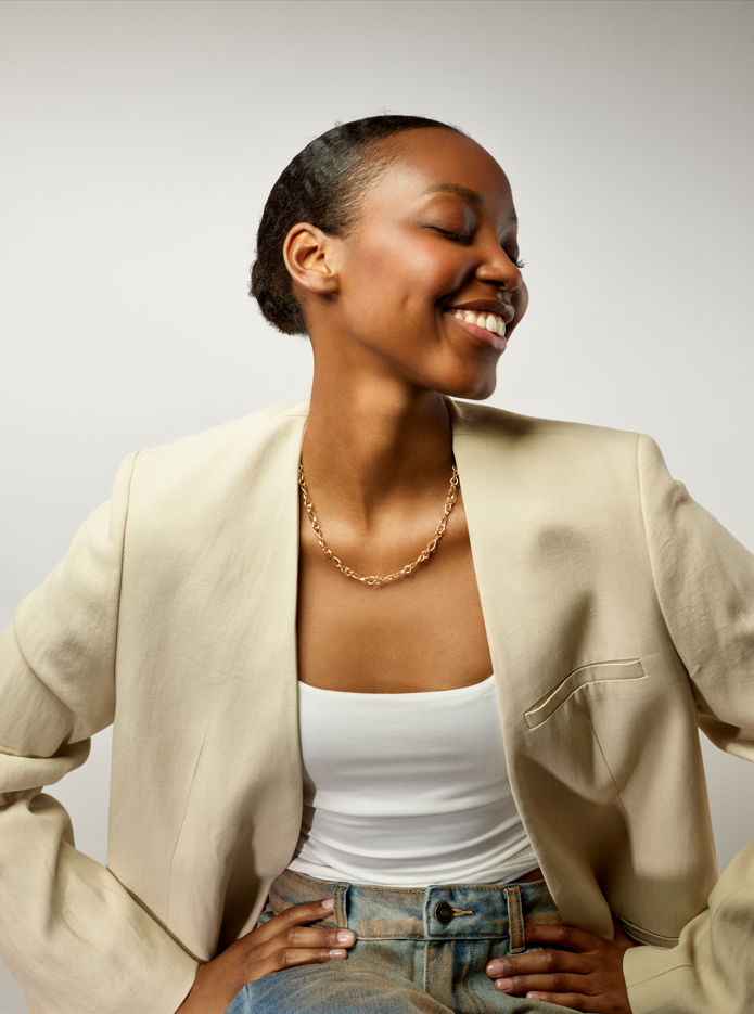 Love Mini 18K Gold & Rosegold Necklace