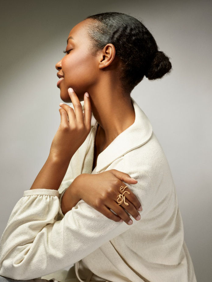 Snakes Mini 18K Gold Ring