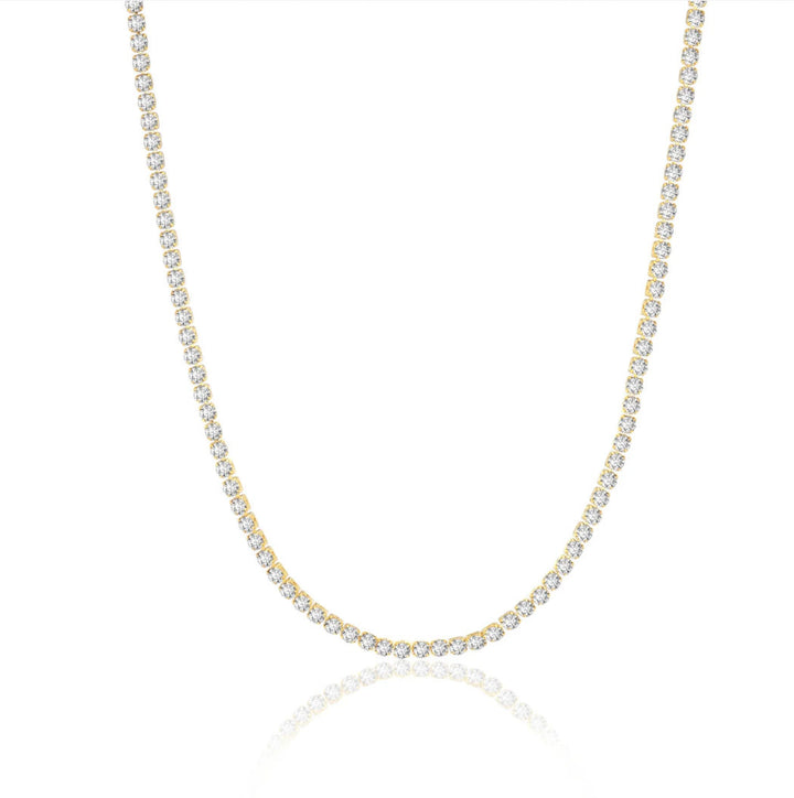 Ellera Grande 18K Gold Plated Necklace w. Zirconias