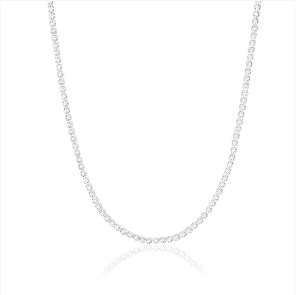 Ellera Grande Silver Necklace w. Zirconias