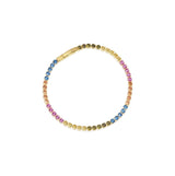 Ellera Grande 18K Gold Plated Bracelet w. Colored Zirconias