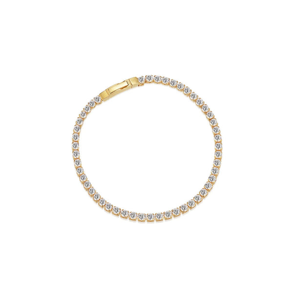 Ellera Grande 18K Gold Plated Bracelet w. Zirconias