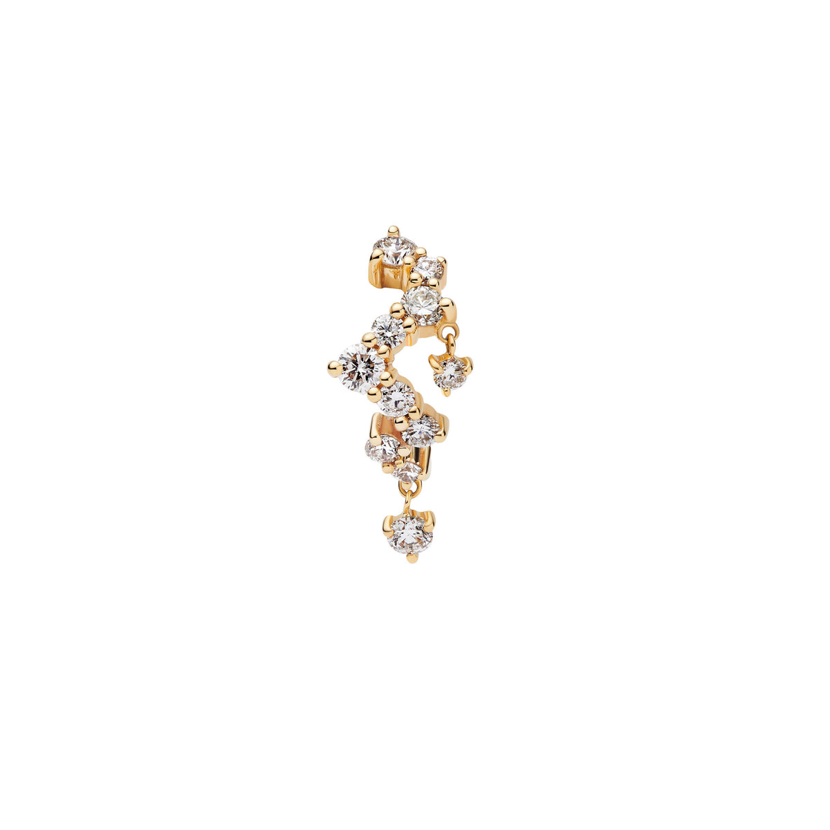 Sky 14K Gold Huggie w. Lab-Grown Diamonds