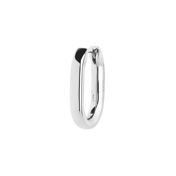 Slick Huggie Silver Earring