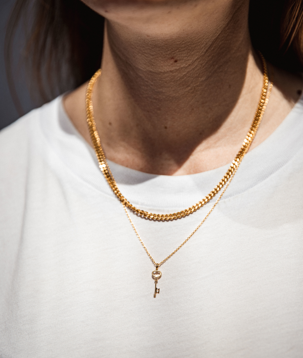 IX Key Gold Plated Pendant