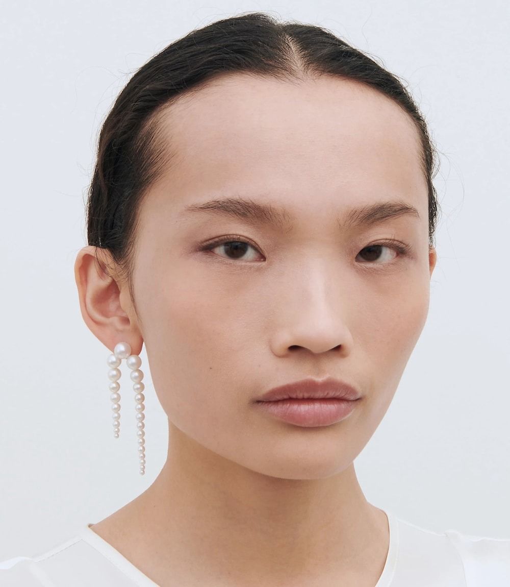 Grande Perle Nuit Single 14K Gold Stud w. Pearl